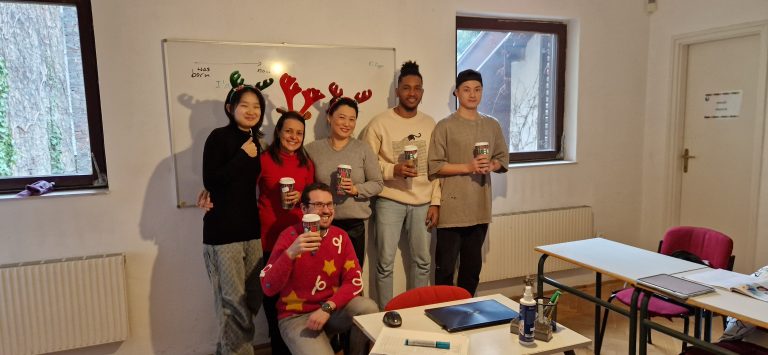 Festive adult lesson at IH Budapest
